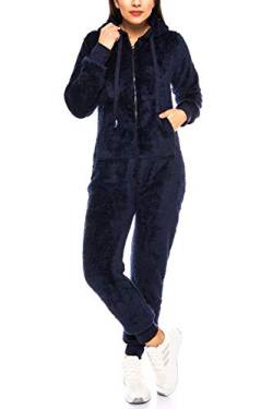 Crazy Age Teddyfleece Teddyfell Jumpsuit flauschig und kuschelig One Piece Overall warm (CA-J-620 Nevi, M) von Crazy Age