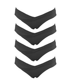 Crazy Cart Damen Umstands-Bikini, 4 Stück - Schwarz - X-Large von Crazy Cart