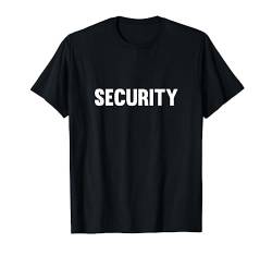 SECURITY Brust & Rücken Aufdruck Schriftzug Security T-Shirt von Crazy Cute Cartoon Styles 4 You
