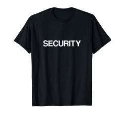 Security Brust Aufdruck Vorne Schriftzug Security T-Shirt von Crazy Cute Cartoon Styles 4 You