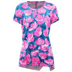 Crazy Idea - Women's T-Shirt Aloha - T-Shirt Gr L;M;S;XL;XS blau;bunt;lila;rosa von Crazy Idea