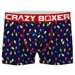 Crazy Boxer Herren T476-1-x Talla Boxer Bulbs-microfibra-92% poliéster 8% elastano, Unitario T476-1, XL von Crazy Socks