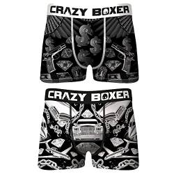 Crazy Boxer Herren XXL Set 2 Boxershorts, 2er-Pack T728-1 von Crazy Socks