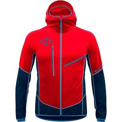 Crazy Idea M Jacket Flame Rot - Polartec Technische warme Herren Skitouren Jacke, Größe L - Farbe Fire von Crazy