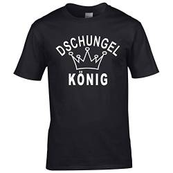 T-Shirt DSCHUNGELKÖNIG (2XL, schwarz) von CrazyShirt