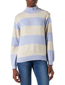 Cream Damen Crdela Knit Turtleneck Pullover, blau, XXL von Cream