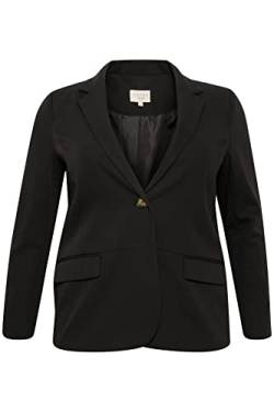 Cream Damen Kaffe Curve Women's Plus Size Blazer Classic Long Sleeves Jacke, Black Deep, 44 von Cream