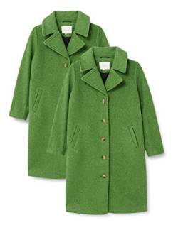 Cream Damen Kaffe Curve Women's Plus Size Coat Longline Jacket Classic Knee Length Buttoned Jacke, Artichoke Green, 48 von Cream