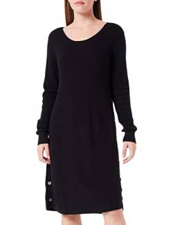 Cream Damen Knitted Midi Tunic Long Sleeves Longline Lässiges Kleid, Pitch Black, X-Large von Cream