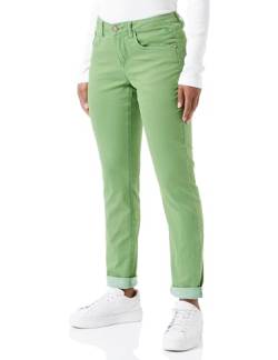 Cream Damen Women's Jeans Twill Slim Fit Midrise Waist Regular Waistband Full-Length Jeans, Flourite Green, von Cream