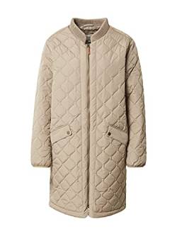 Cream Jacke ArwenCR Jacke Damen Gesteppte Lange Mantel Langarm Steppjacke Silver Mink 44 von Cream