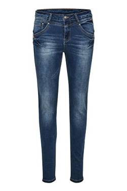 Cream Jeans Amalie Damen Jeans Skinny Fit Casual Mid Rise Jeanshose Rich Blue Denim 24 von Cream