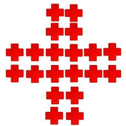 Creamlin 10Pairs Schwarzes reizvolles Krankenschwester-Kreuz-Klebernippel-Abdeckungs-wegwerfbare Pasteten (Rot) von Creamlin