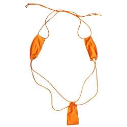 Creamlin Teeny Weeny Sling Shot Micro Mini Bikini Thong Einteiler Teddy (Orange) von Creamlin