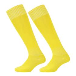 Herren Socken Elastische Kniestrümpfe Hochwertige Gelb von Cremlank