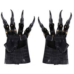 Halloween-Klauen-Handschuhe, Halloween-Kostüm-Party-Requisiten Scary Horrific Wolf Paw-Handschuhe Cosplay-Kostüm 3D-gedruckte flexible Finger-Drachen-Handschuhe Karnevalsparty-Streich von Cricia