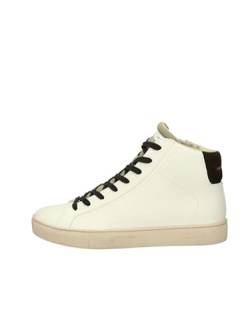 Crime London Essential High 18950 Herren-Sneaker aus weißem Leder, Weiß, 41 EU von Crime London