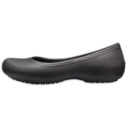 Crocs At Work Flat Damen Ballerinas, Schwarz (Black), 34/35 EU von Crocs