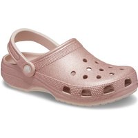 Crocs Classic Glitter Clog, Badesandale, Hausschuh, Sommerschuh, Schlappen, Schlupfschuh mit Glitzer verziert von Crocs