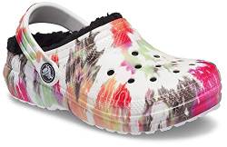 Crocs Classic Lined Tie-Dye Clog K Verstopfen, Black/Multi, 32/33 EU von Crocs