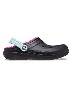 Crocs Damen Classic Lined Slipper, Black/Pink Multi, 48/49 EU von Crocs