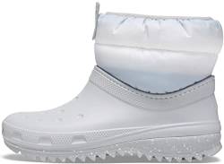 Crocs Damen Classic Neo Puff Shorty Boot W Snow, Hellgrau-weiß, 34/35 EU von Crocs