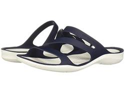 Crocs Damen Swiftwater Sandale, Marineblau/weiß, 34 EU von Crocs