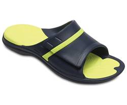 Crocs Modi Sport Slide U, Unisex-Erwachsene Dusch- & Badeschuhe, Blau (Navy/Tennis Ball Green 4g0), 36/37 EU von Crocs