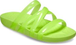 Crocs Splash Glossy Strappy Sandal 37-38 EU Limeade von Crocs
