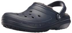 Crocs Unisex Classic Lined Clogs, Navy/Charcoal, 42/43 EU von Crocs