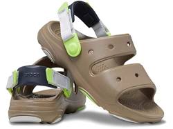 Crocs Unisex-Kinder-Sandalen für alle Gelände, Khaki/Multi, 6 Big Kid von Crocs