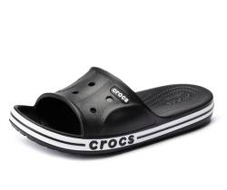Crocs Unisex Slide, Bayaband Slide, Black/White, 39/40 EU von Crocs
