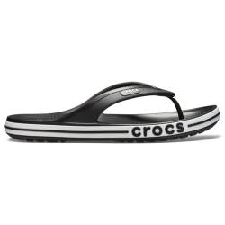 Crocs Unisex's Bayaband Flip Flop,Black/White,39/40 EU von Crocs