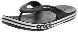 Crocs Unisex's Bayaband Flip Flop,Black/White,41/42 EU von Crocs