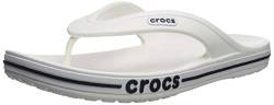 Crocs Unisex's Bayaband Flip Flop,White/Navy,38/39 EU von Crocs