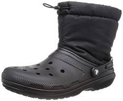 Crocs Unisex's Classic Lined Neo Puff Boot Snow, Schwarz, 43/44 EU von Crocs