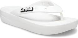 Crocs Women's Classic Platform Flip W Clog, White, 9/10 UK von Crocs