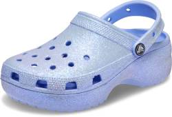 Crocs Women's Classic Platform Glitter Clog 42-43 EU Moon Jelly von Crocs