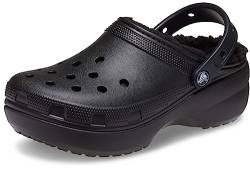 Crocs Women's Classic Platform Lined Clog 41-42 EU Black von Crocs