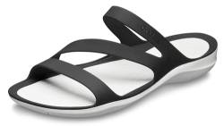 Crocs womens Swiftwater Sandal Sandal, Black/White, 39/40 EU von Crocs