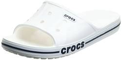 crocs Unisex-Erwachsene Bayaband Slide Flip Flops Freizeit-und Sportbekleidung Adult, White Navy, 36 EU von Crocs
