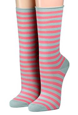 Crönert Socken Longsocks Söckchen im Design Kieler Ringel Socken 18808 (35-38, pink-grau 1522) von Crönert