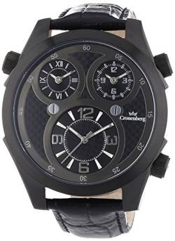 Cronenberg Herren Analog Quarz Uhr mit Leder Armband 12072W3 von Cronenberg