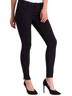 Cross Jeans Damen Giselle Skinny Jeans, Schwarz (Black Black 065), W24 (Herstellergröße:24) von Cross