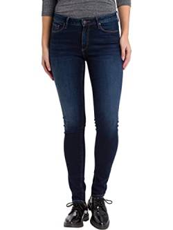 Cross Jeans Damen Jeans Alan - Skinny Fit - Blau - Deep Blue Used W25-W34 Stretch Baumwolle, Größe:33W / 32L, Farbvariante:Deep Blue Useed 171 von Cross
