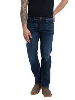 Cross Jeans Herren Antonio Jeans, dark blue crincle , 40W x 32L von Cross