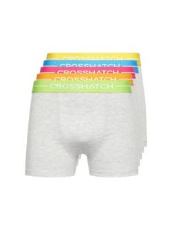 Crosshatch Herren Boxershorts Shorts (5 Stück) ASTRAL Multipack Unterwäsche Geschenkset Herrenfarbe Boxershorts(M/Astral-Grey Marl) von Crosshatch