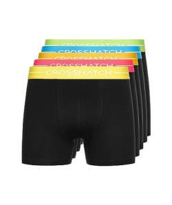Crosshatch Herren Boxershorts Shorts (5 Stück) ASTRAL Multipack Unterwäsche Geschenkset Herrenfarbe Boxershorts(XXL/Astral-Black) von Crosshatch