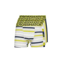 Crosshatch Herren Boxershorts Shorts (5 Stück) Dipper Multipack Unterwäsche Geschenkset Herrenfarbe Boxershorts(L/Dipper-NEON Yellow) von Crosshatch