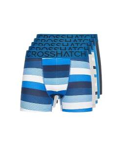 Crosshatch Herren Boxershorts Shorts (5 Stück) Dipper Multipack Unterwäsche Geschenkset Herrenfarbe Boxershorts(M/Dipper-Blue) von Crosshatch